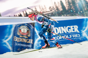Gabriela Soukalová dnes jela o poznání lépe. (c) Český biatlon, Petr Slavík