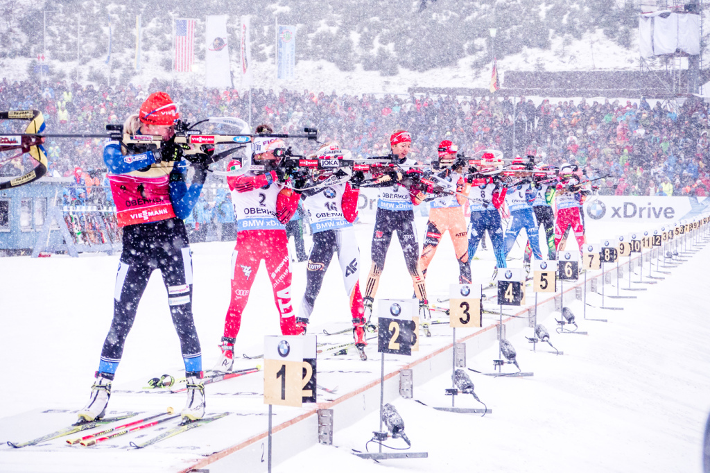 Poslední rána na druhé položce stála v dnešním závodě Veroniku Vítkovou vítězství. Foto: Český biatlon, Petr Slavík