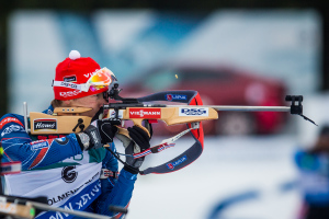 Bezchybný výkon na střelnici pro Ondřeje Moravce znamená vítanou psychickou vzpruhu před nadcházejícím MS. Foto: Český biatlon, Michal Červený