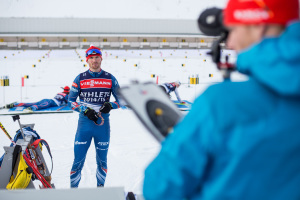 Michal Šlesingr při tréninku na Holmenkollenu. Foto: Český biatlon, Michal Červený