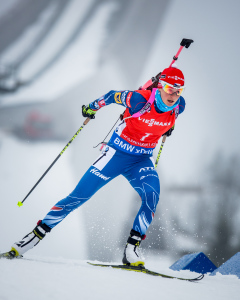 Na trati suverénní, na střelnici se však dnes Veronika Vítková znovu trápila. Foto: Český biatlon, Michal Červený