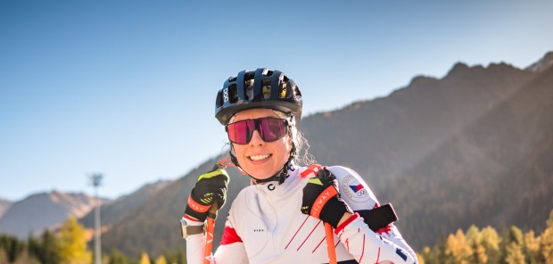 Soustředění Anterselva 2022, kolečkové lyže + posilovna