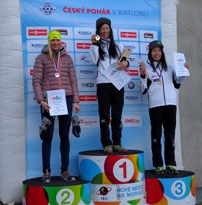 Na prvním místě Českého poháru Fujiko Tachizaki z Japonska, druhá Veronika Zvařičová a třetí další japonská reprezentantka Sari Furuyaová