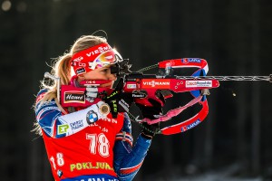 Eva Puskarčíková střílela ve sprintu bezchybně