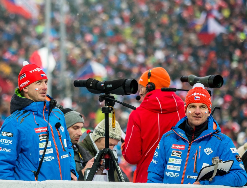 Trenéři Ondřej Rybář (vlevo) a Zdeněk Vítek