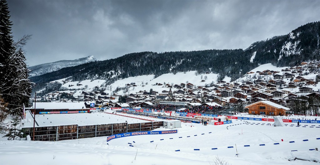 Areál a tratě v Le Grand Bornard