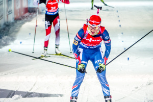Veronika Vítková dojela jako nejlepší z našich žen na 15. místě. Foto: Český biatlon, Petr Slavík