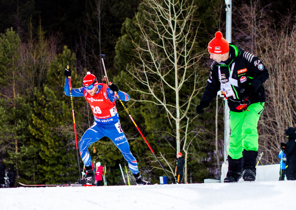 Na trati byl Michal šlesingr znovu ve skvělé formě. O to víc ho mrzely chyby na střelnici. Foto: Český biatlon, Petr Slavík