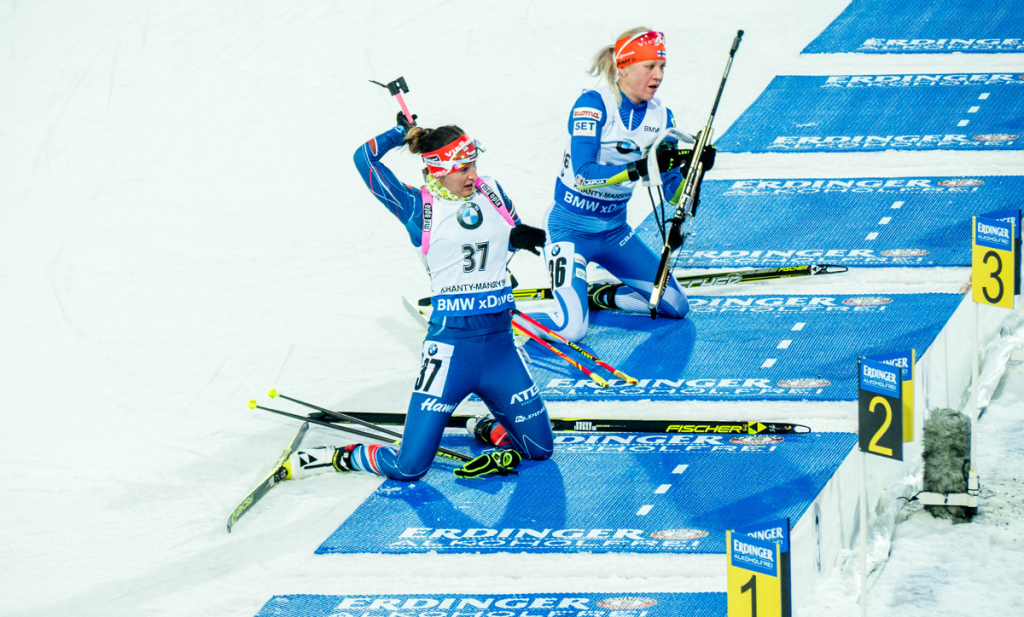 Veronika Vítková před Khanty změnila při střelbě pořadí terčů a zdá se, že změna zafungovala. Foto: Český biatlon, Petr Slavík