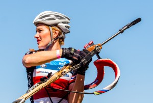 Gabriela Koukalová během letní přípravy ...