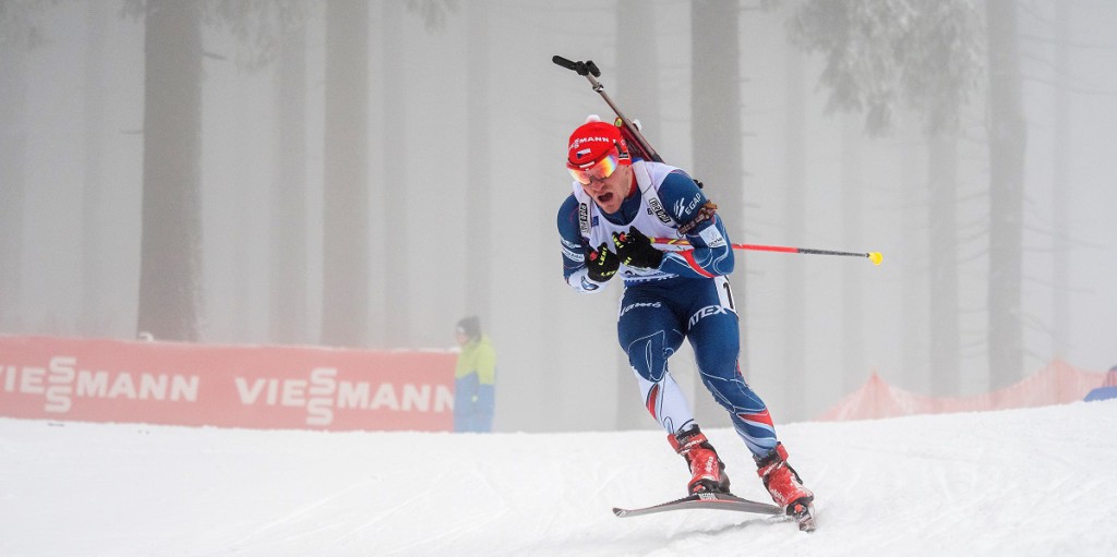 Ondřej Hošek během své premiéry ve Světovém poháru