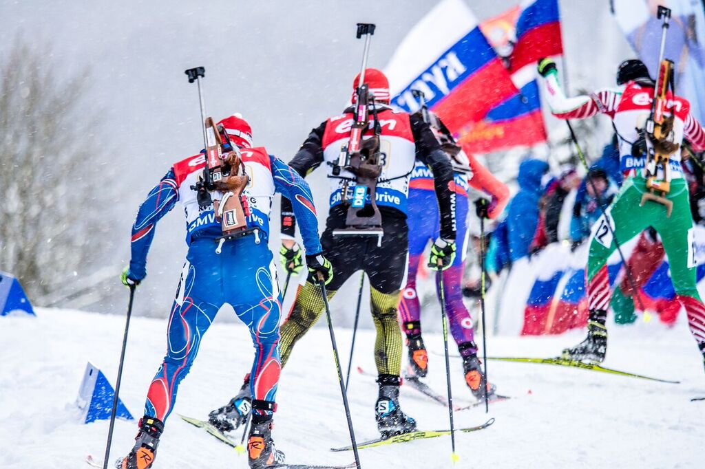 Michal Krčmář na třetím úseku posunul naši štafetu na 6. místo. Foto: Český biatlon, Petr Slavík