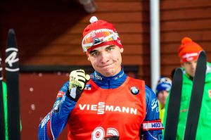 Spokojenost v cíli sobotního závodu ve sprintu. Foto: Český biatlon, Petr Slavík