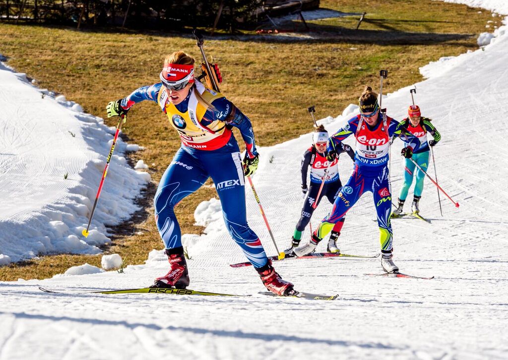 "Říkám si, jaká šance a cti se mi dostalo, že můžu jezdit v e žlutém čísle." Foto: Český biatlon, Petr Slavík