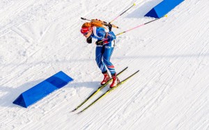 Gabriela Soukalová vyčistila na druhém úseku všech 10 terčů a předvedla na MS další  vynikající výkon. Foto: Český biatlon, Petr Slavík