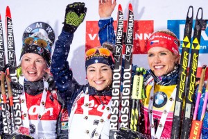 Spokojenost s třetím místem, 17. medailovým umístěním v řadě pro Český biatlon v blocích závodů SP. Foto: Český biatlon, Petr Slavík 