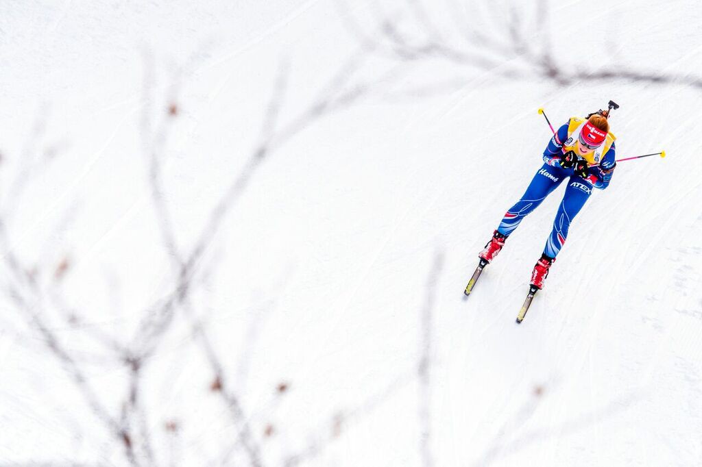 Sama na trati. V Presque Isle si dnes Gabriela Soukalová připadala jako na tréninku. Foto: Český biatlon, Petr Slavík