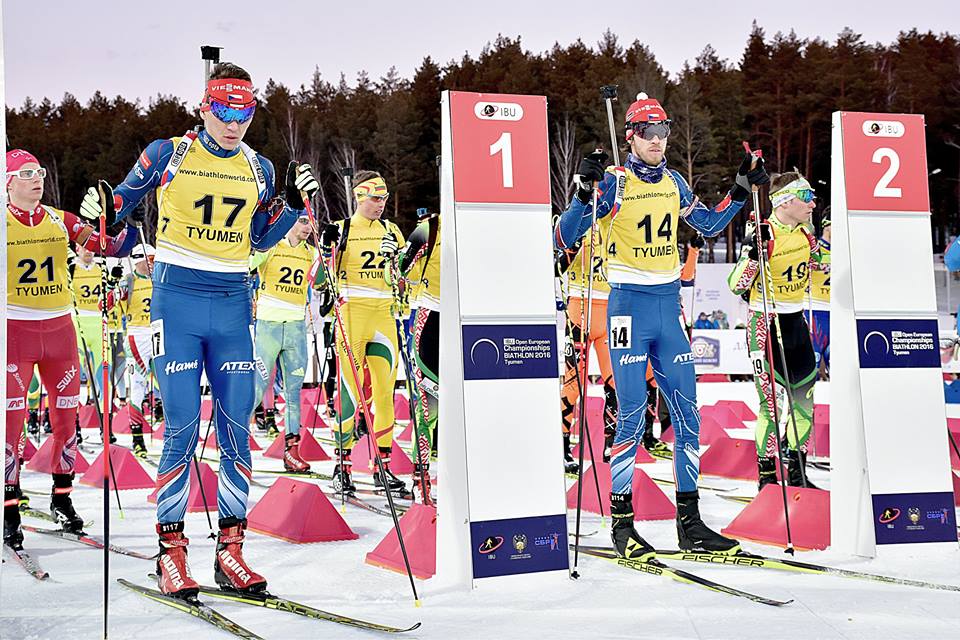 Jaroslav Soukup na startu stíhacího závodu, kterým se dle svých slov protrápil... Foto: Český biatlon, Tomáš Bláha