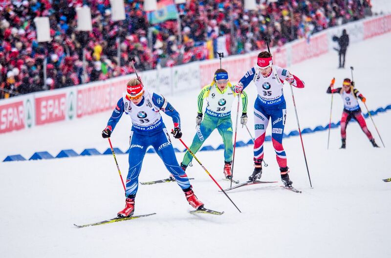 Lucie Charvátová se posunula o 15 míst na konečnou 18. pozici. Foto: Český biatlon, Petr Slavík 
