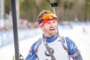 Michal Šlesingr byl s osmým místem v cíli spokojený. Foto: Český biatlon, Petr Slavík