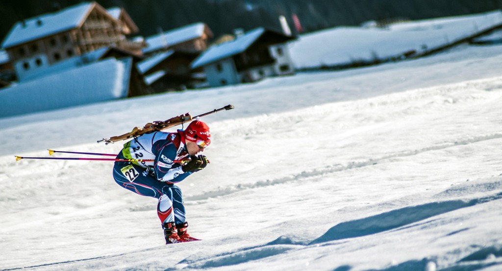 Ondřej Hošek na trati vytrvalostního závodu v Obertilliachu 