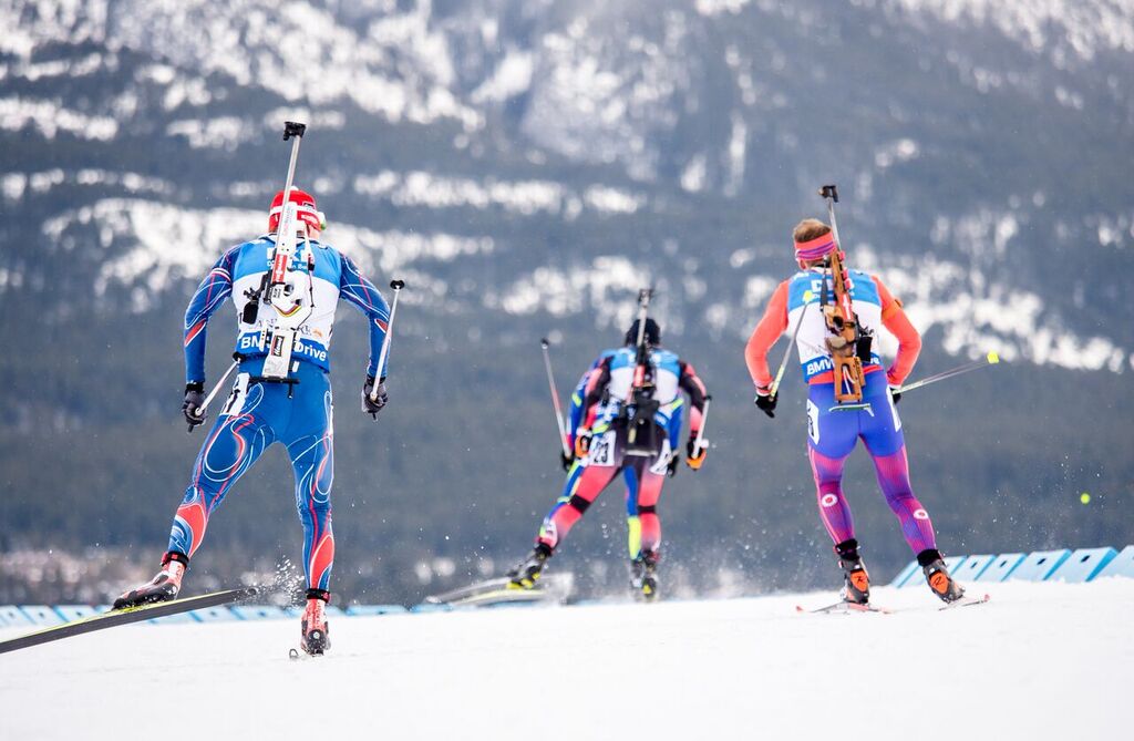 V závodě s hromadným startem Ondřeje Moravce podržely výborně připravené lyže. Foto: Český biatlon, Petr Slavík