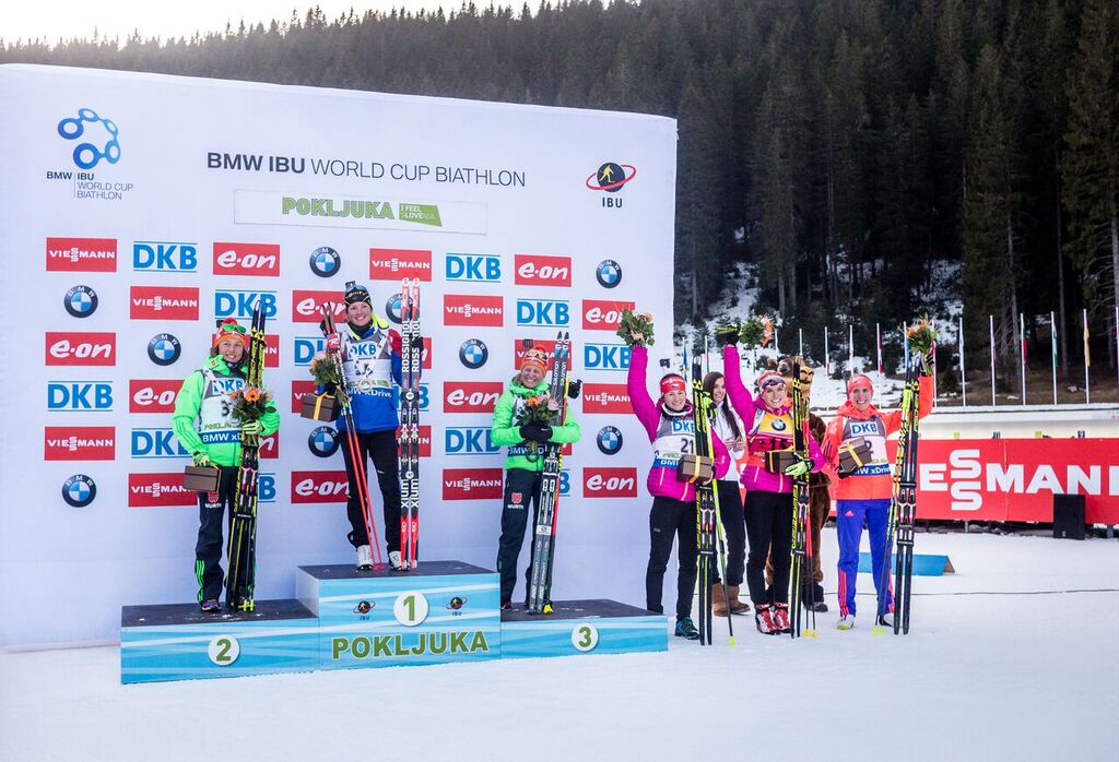 Bezchybná střelba zajistila Veronice Vítkové 4. místo ve Sprintu a vynikající startovní pozici do sobotního Stíhacího závodu. Foto: Český biatlon, Petr Slavík