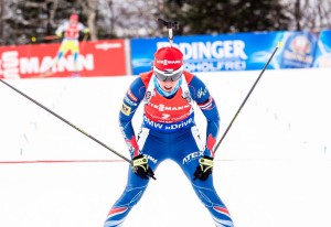 Veronika Vítková si ve Sprintu napravila pošramocené sebevědomí. Foto: Český biatlon, Petr Slavík