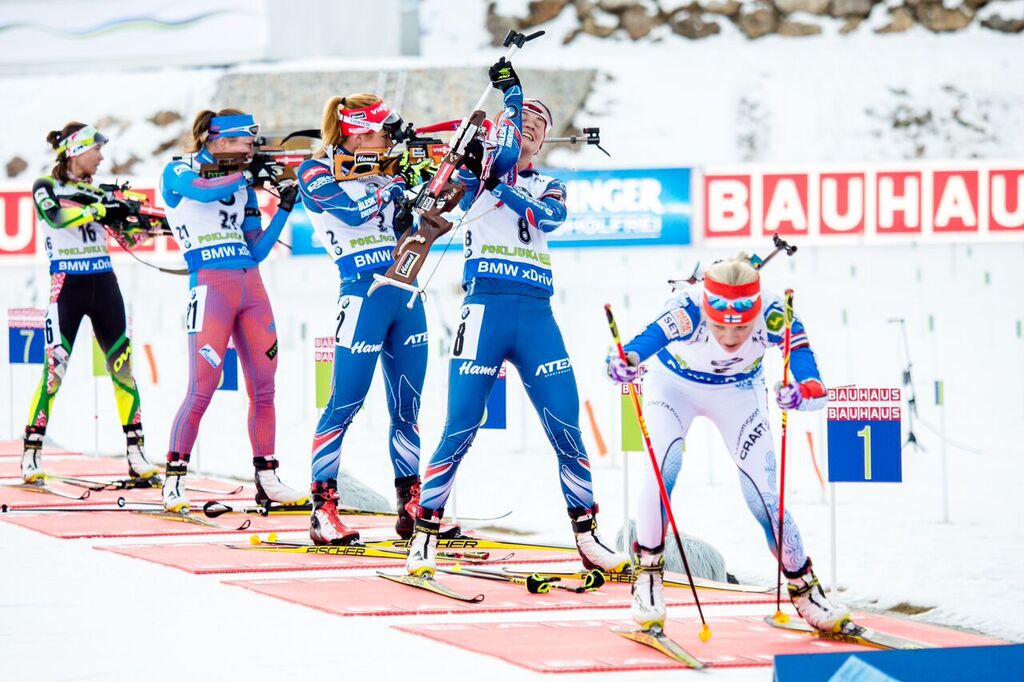Poslední kalibrová rána odsunula Veroniku Vítkovou z boje o medaile. Foto: Český biatlon, Petr Slavík